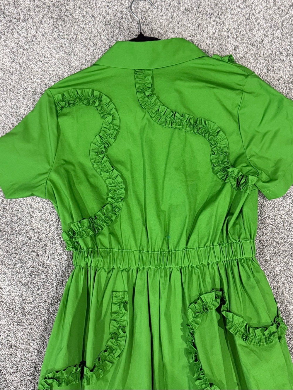 Women's Ribbon Short Sleeve Midi Shirtdress Kate Spade Target Green Women’s XS - Picture 12 of 12